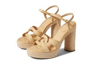 COACH TALINA RAFFIA SANDAL BEIGE 9.5 B (M)